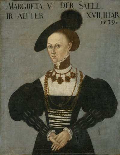 Margarethe von der Saale, Morganatic Wife of Philip I by Hans Brosamer